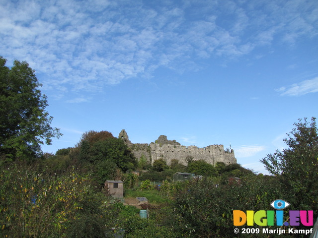 SX09709 Oystermouth Castle and allotments